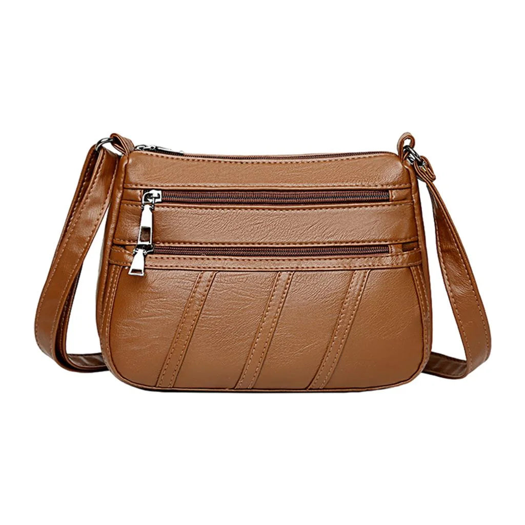 Lederhandtaschen für Damen, Schulterbraun