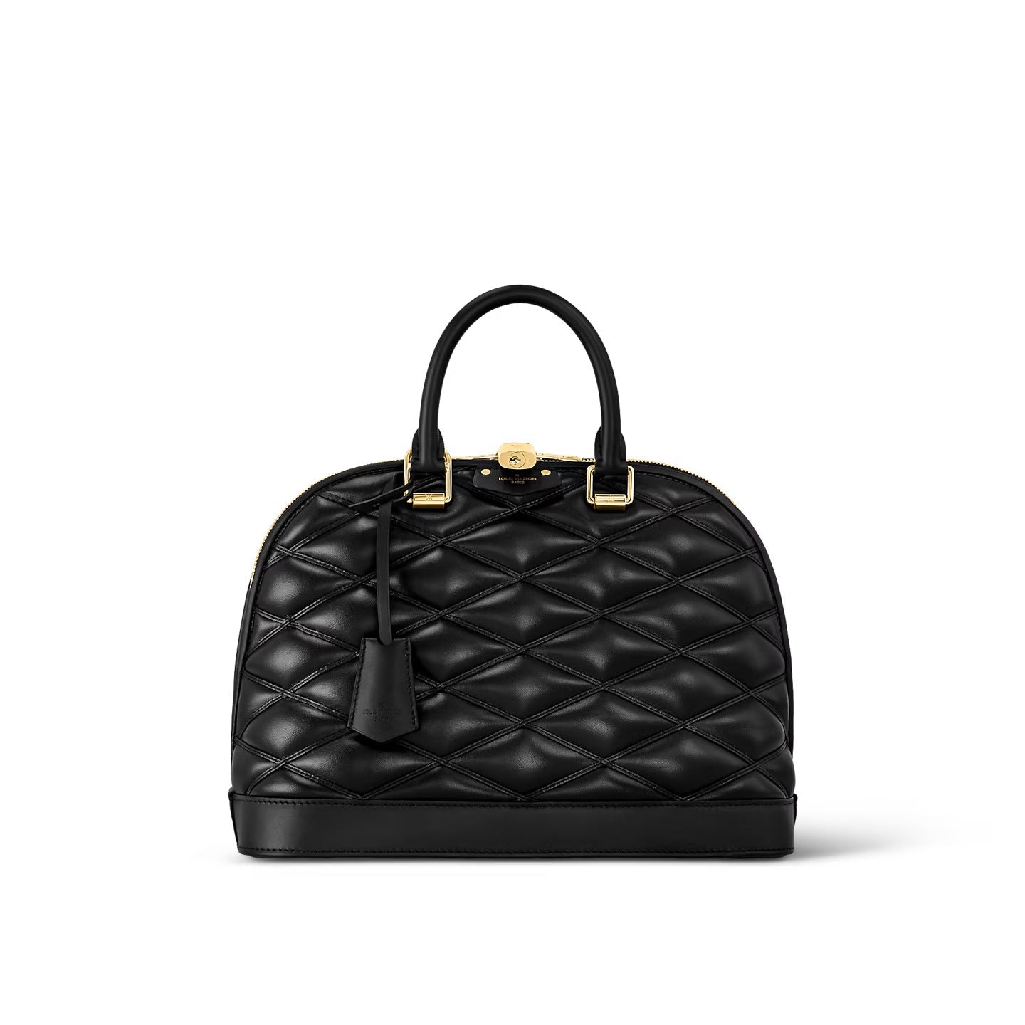 Louis Vuitton Alma PM aus schwarzem Lammleder