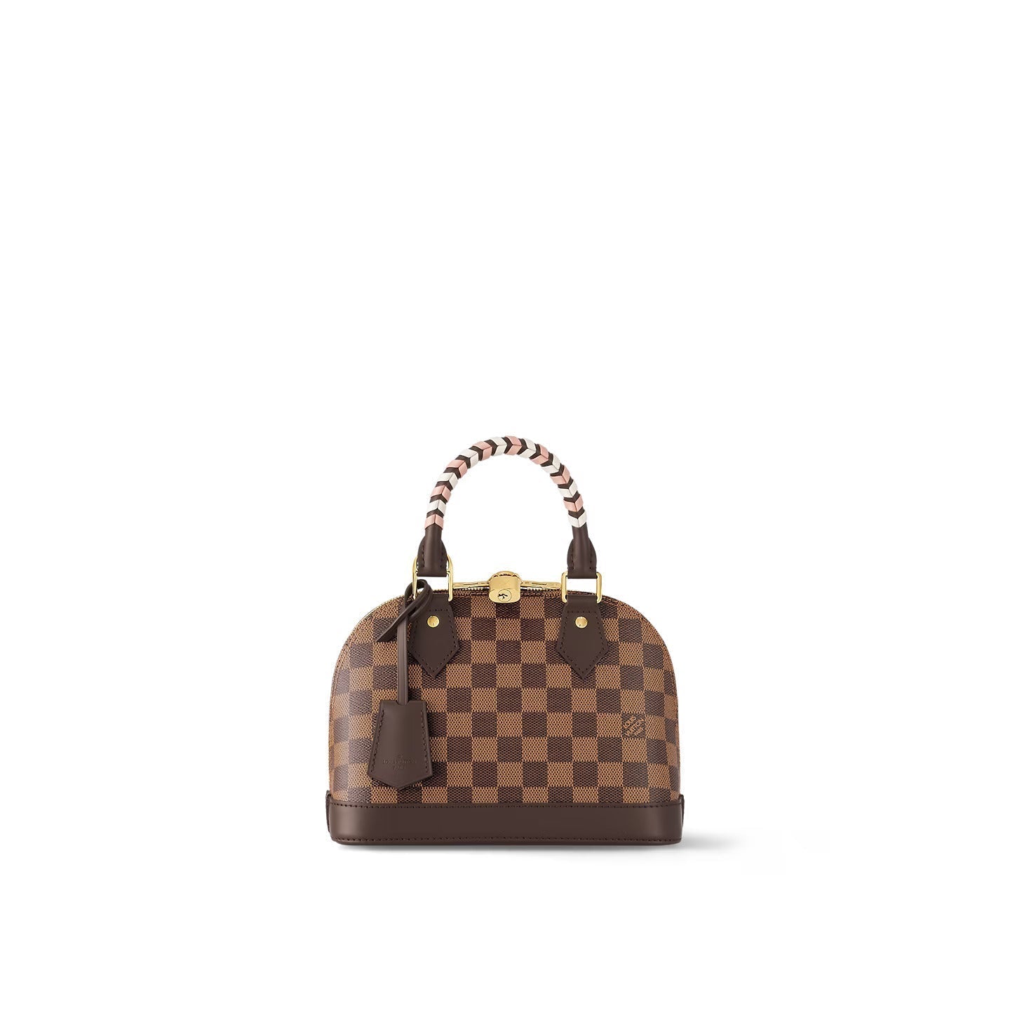 Louis Vuitton Damier Ebene beschichtetes Canvas geflochtenes Alma BB