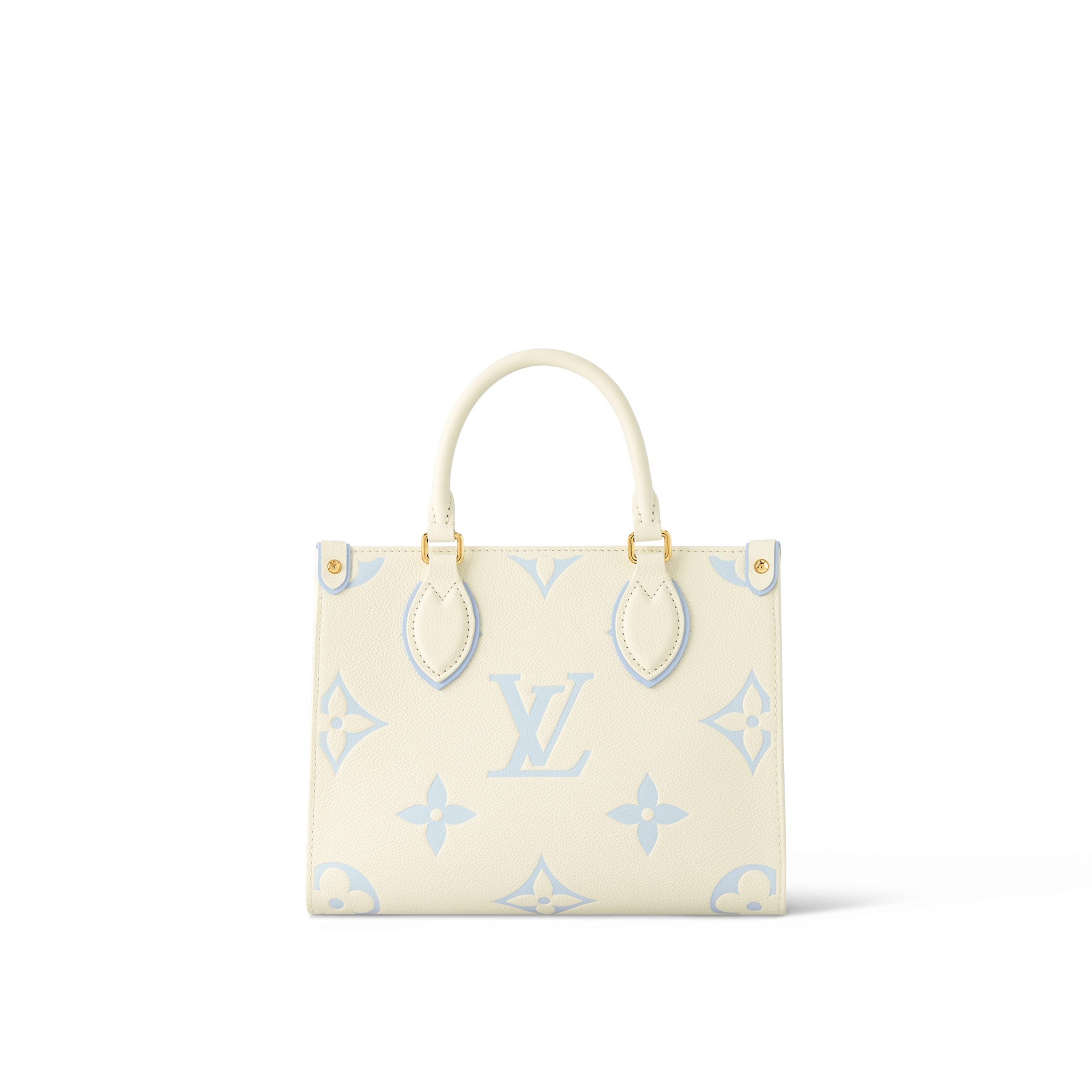 Louis Vuitton OnTheGo PM Latte/Candy Blue
